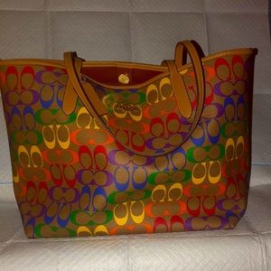 Coach Rainbow Tote
